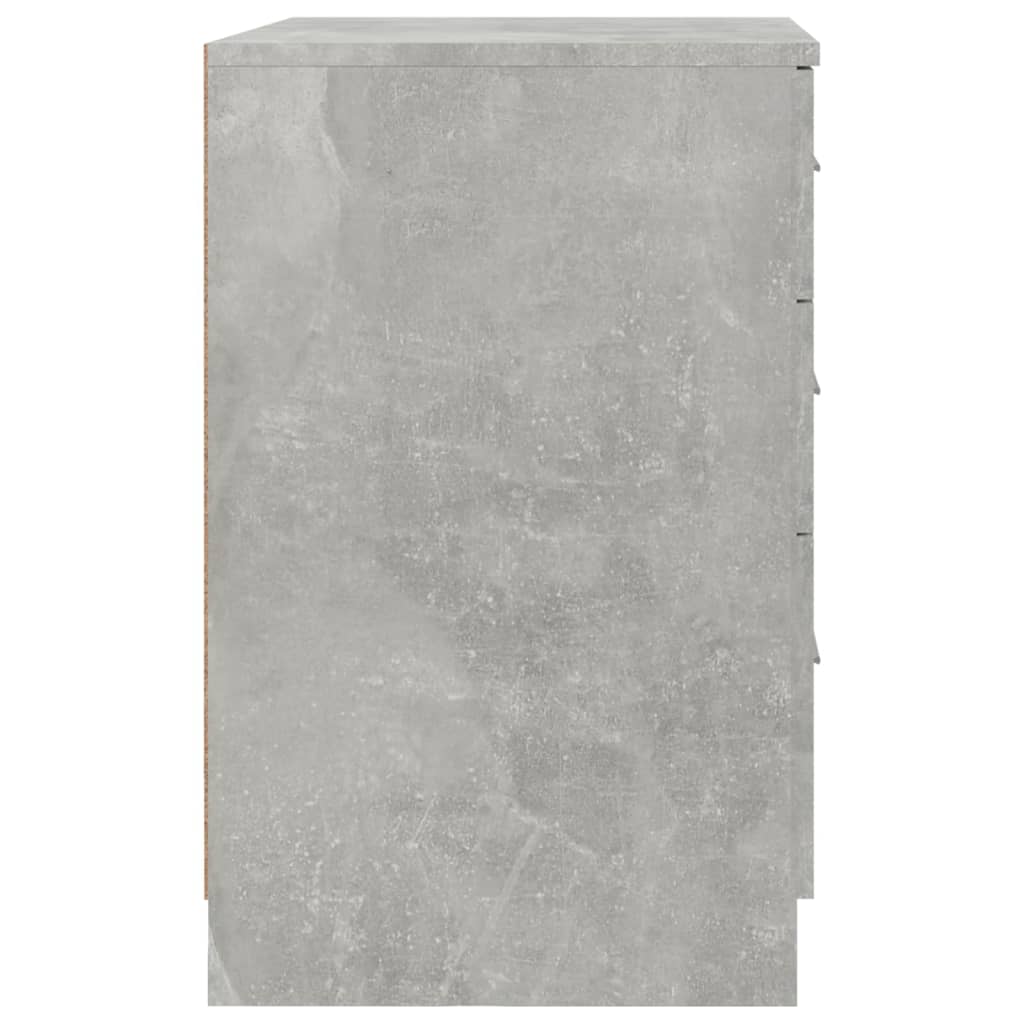 Nachttisch Betongrau 40x40x63 cm Holzwerkstoff