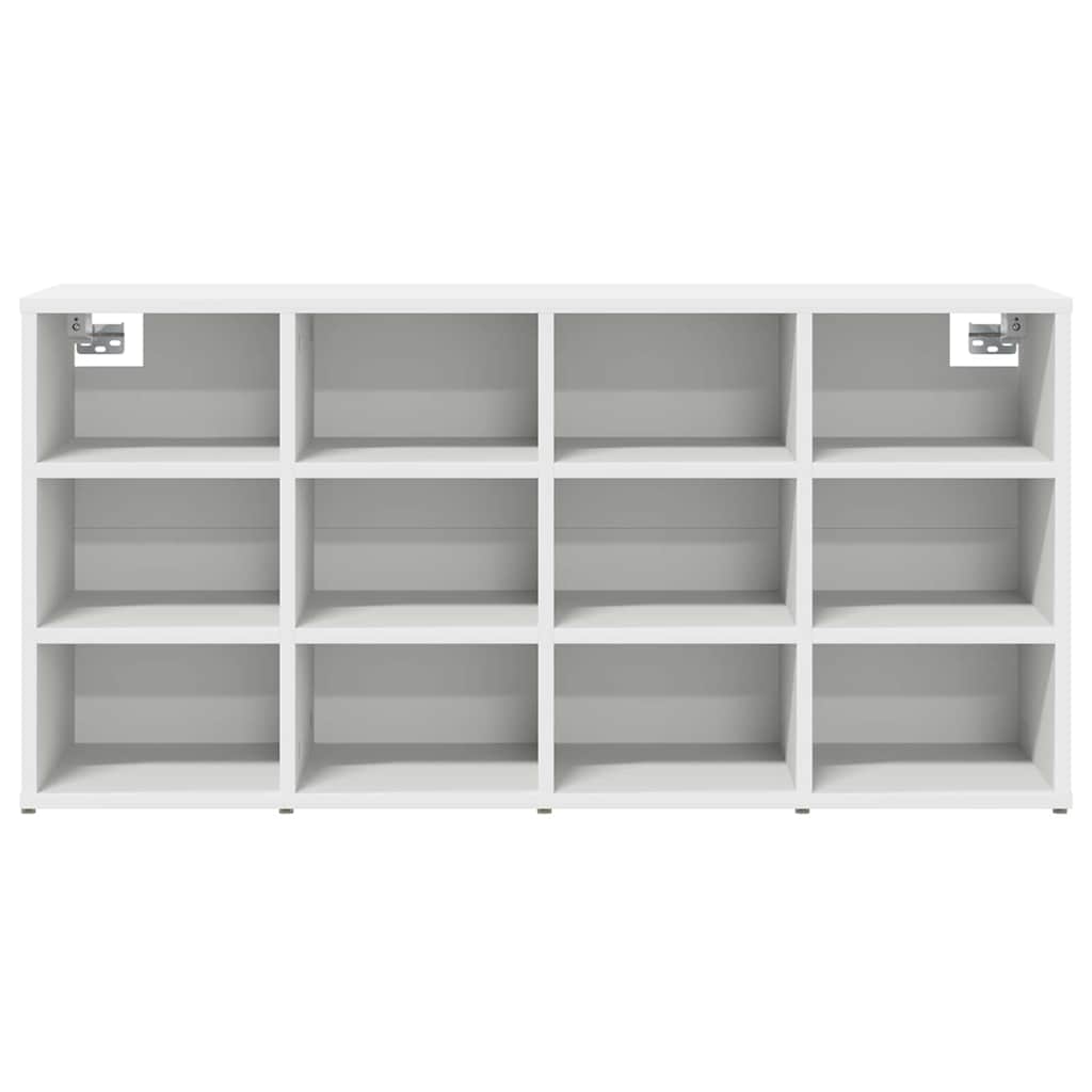 Schuhschrank mit Regal Weiß 103 x 30 x 51 cm Holzwerkstoff