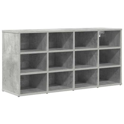 Schuhschrank mit Regal Betongrau 103 x 30 x 51 cm Holzwerkstoff