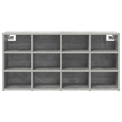 Schuhschrank mit Regal Betongrau 103 x 30 x 51 cm Holzwerkstoff