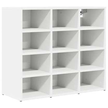 Schuhschrank mit Regal Weiß 77,5 x 30 x 67 cm Holzwerkstoff