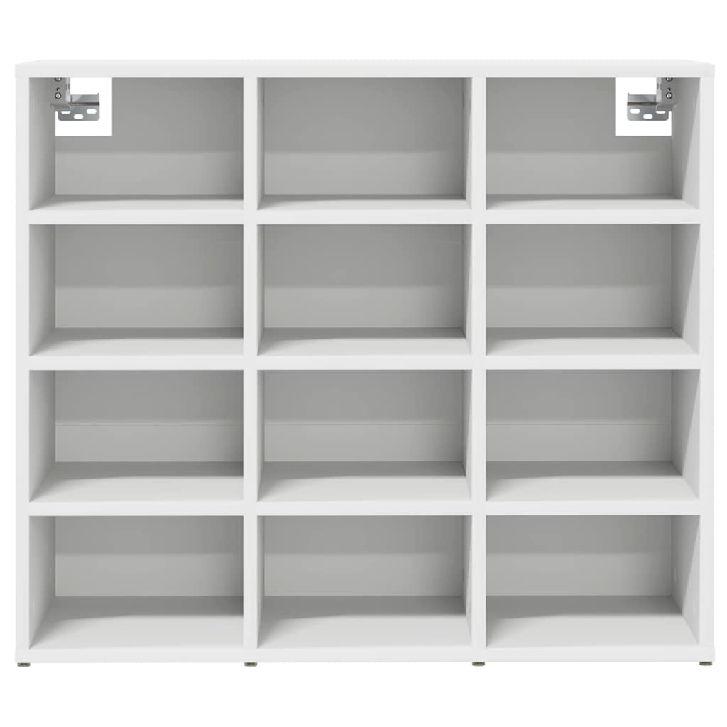 Schuhschrank mit Regal Weiß 77,5 x 30 x 67 cm Holzwerkstoff