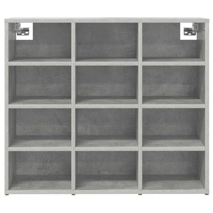 Schuhschrank Betongrau 77,5 x 30 x 67 cm Holzwerkstoff