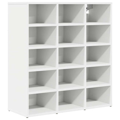 Schuhschrank mit Regal Weiß 77,5 x 30 x 83,5 cm Holzwerkstoff