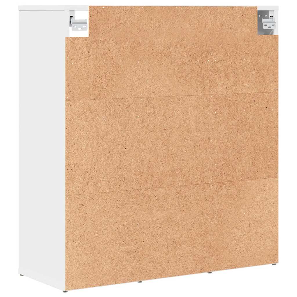 Schuhschrank mit Regal Weiß 77,5 x 30 x 83,5 cm Holzwerkstoff