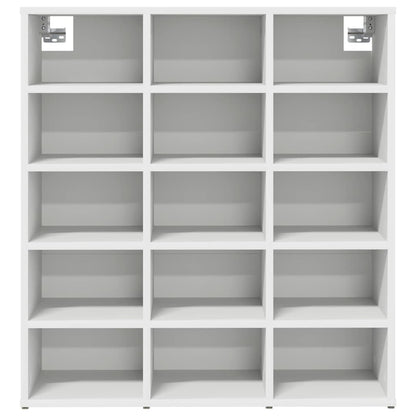 Schuhschrank mit Regal Weiß 77,5 x 30 x 83,5 cm Holzwerkstoff