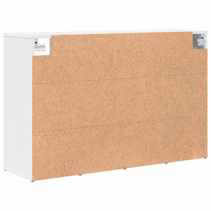 Schuhschrank mit Regal Weiß 103 x 30 x 67 cm Holzwerkstoff