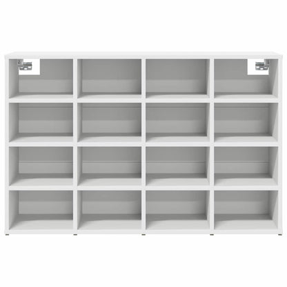 Schuhschrank mit Regal Weiß 103 x 30 x 67 cm Holzwerkstoff