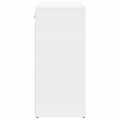 Schuhschrank mit Regal Weiß 103 x 30 x 67 cm Holzwerkstoff