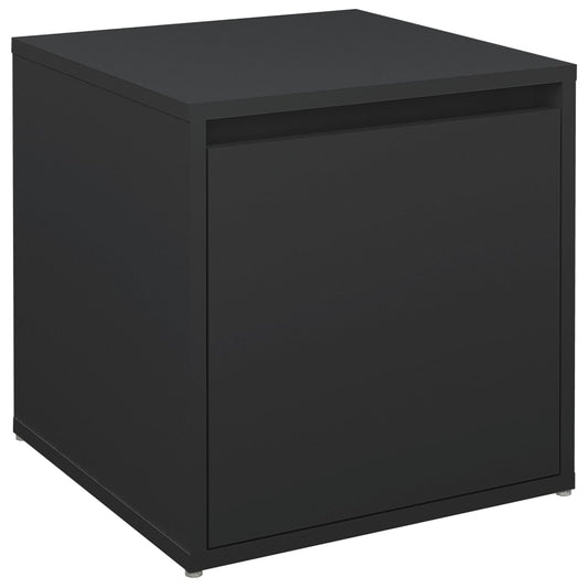 Skuffekasse Sort 40,5x40x40 cm Træmateriale