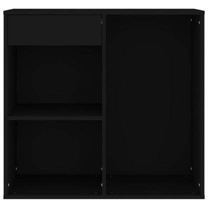 Kosmetikschrank Schwarz 80x40x75 cm Holzwerkstoff