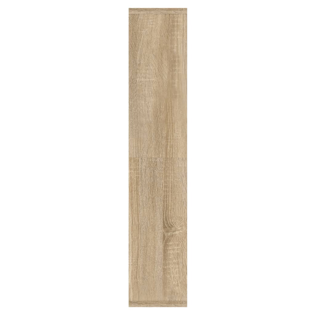 Spejlskab med LED Sonoma Eg 91x15x76,5 cm