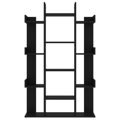 Bücherregal Schwarz 86x25,5x140 cm Holzwerkstoff