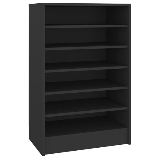 Schuhschrank Schwarz 60x35x92 cm Holzwerkstoff