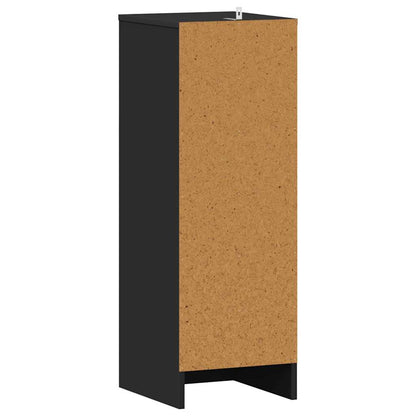 Skoskab Sort 32x35x92 cm Træ Materiale