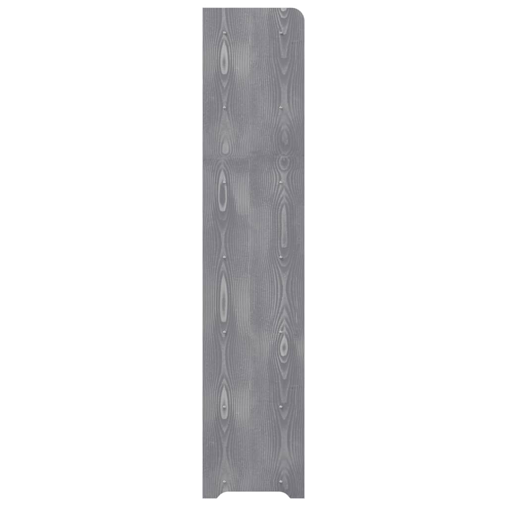 Schuhregal Grau 90x24x117 cm Holzwerkstoff
