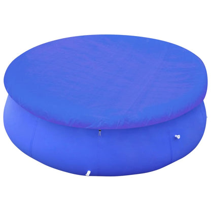 Poolabdeckungen 2 Stk. PE Rund 540 cm 90 g/m²