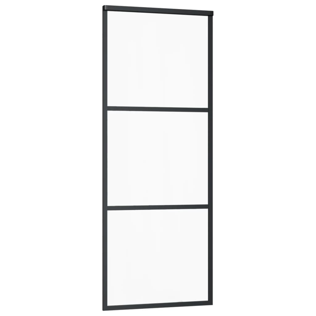 Schiebetür mit Beschlag ESG-Glas & Aluminium 76x205 cm