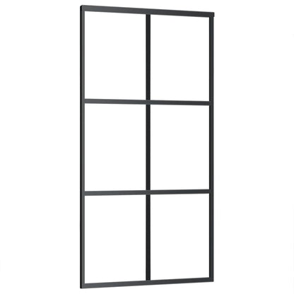 Schiebetür mit Beschlag ESG-Glas & Aluminium 102x205 cm