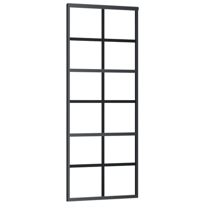 Schiebetür mit Beschlag ESG-Glas & Aluminium 76x205 cm