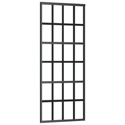 Schiebetür mit Beschlag ESG-Glas & Aluminium 76x205 cm