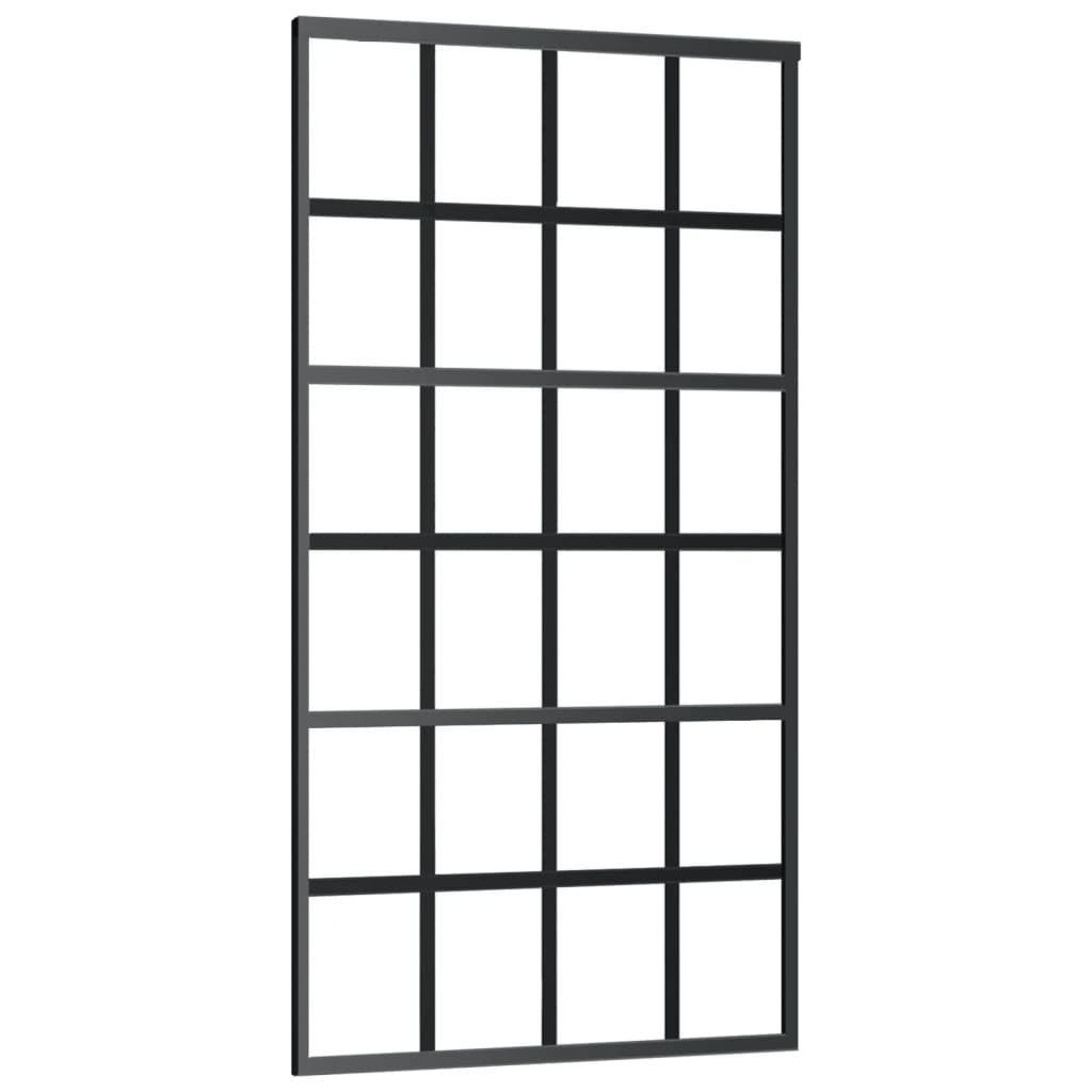 Schiebetür mit Beschlag ESG-Glas & Aluminium 102x205 cm