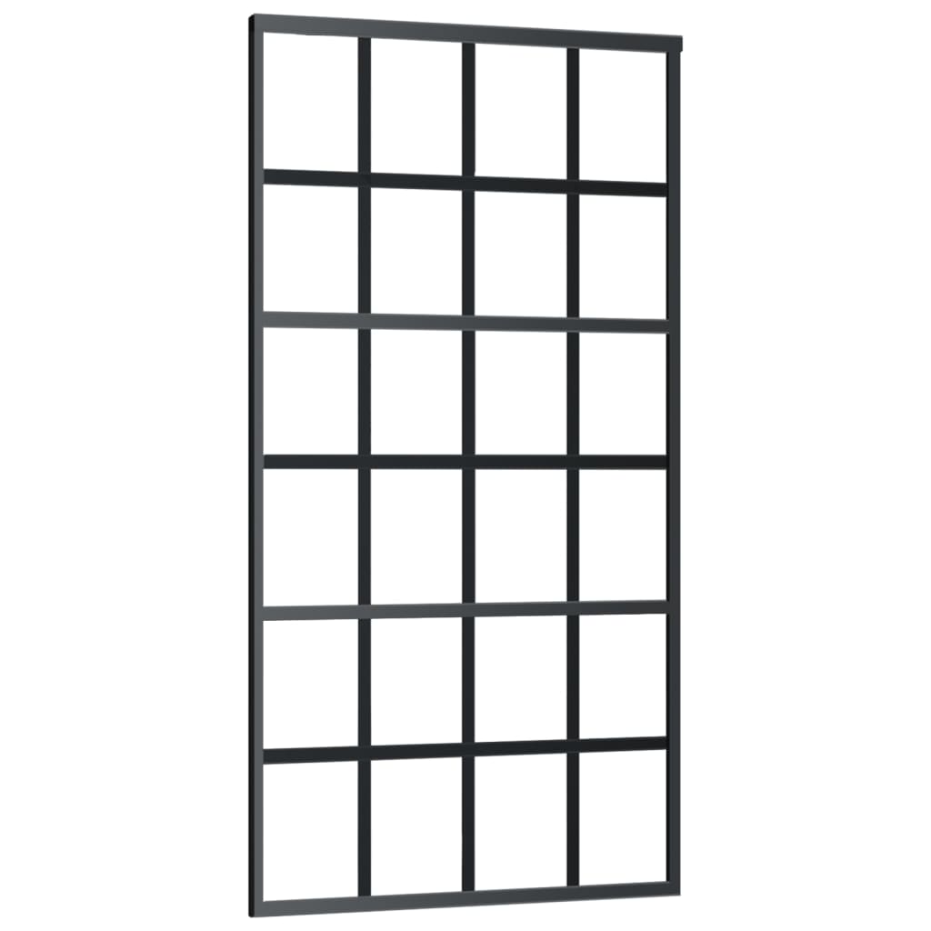 Schiebetür mit Beschlag ESG-Glas & Aluminium 102x205 cm