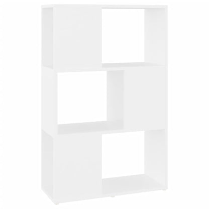 Bücherregal Raumteiler Weiß 60x24x94 cm Holzwerkstoff