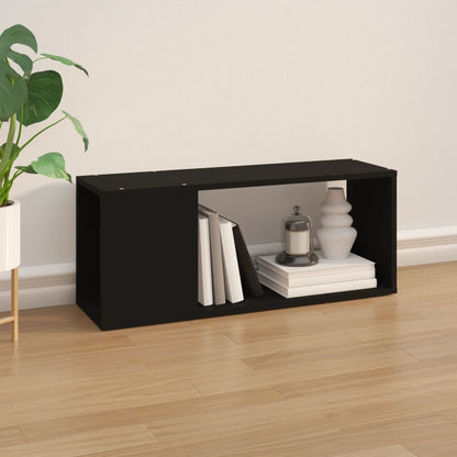 TV-skab Sort 80x24x32 cm Træ Materiale