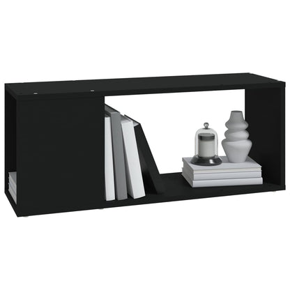TV-skab Sort 80x24x32 cm Træ Materiale