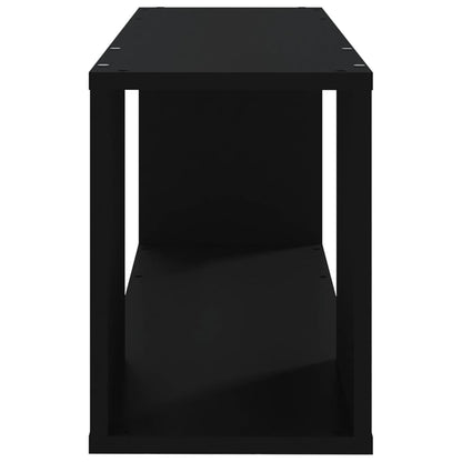 TV-skab Sort 80x24x32 cm Træ Materiale
