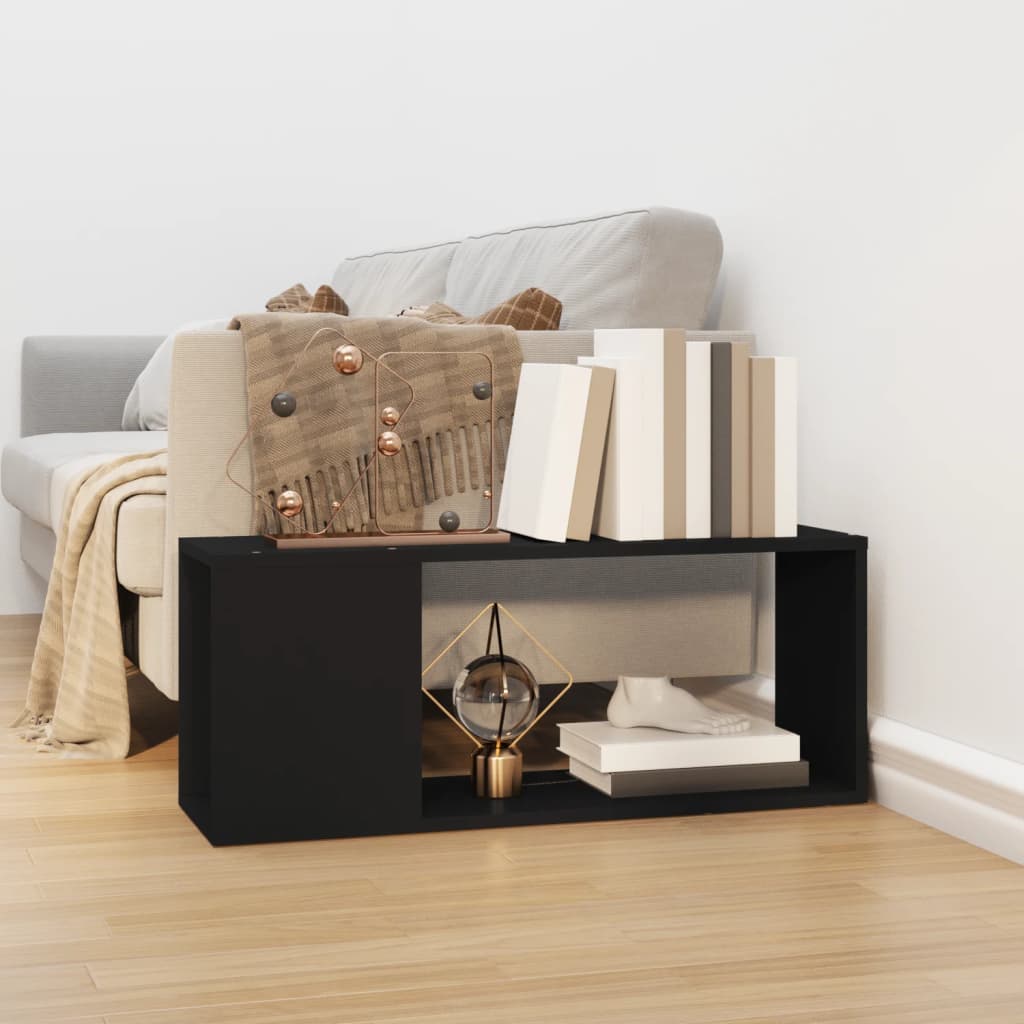 TV-skab Sort 80x24x32 cm Træ Materiale