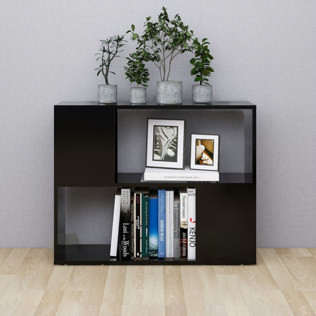 TV-skab Sort 80x24x63 cm Træ Materiale