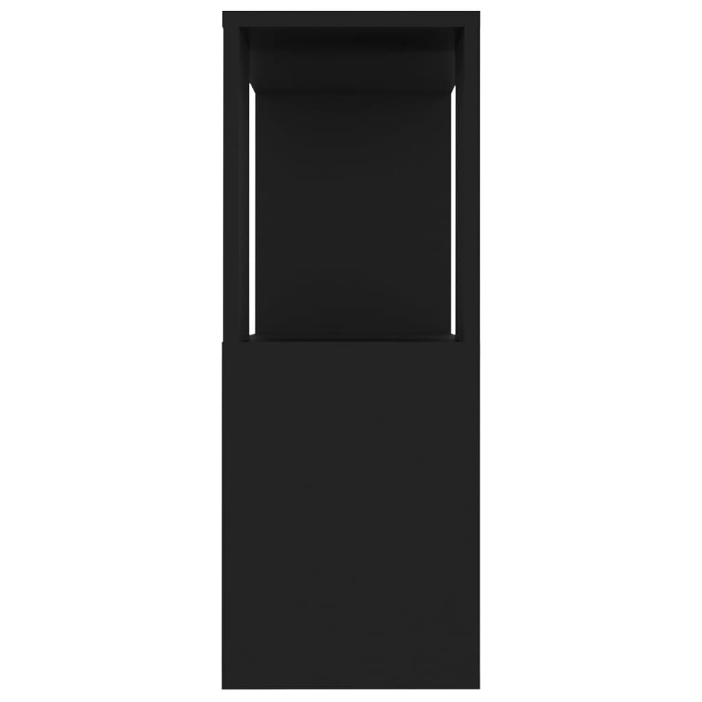 TV-skab Sort 80x24x63 cm Træ Materiale