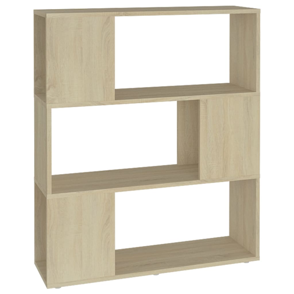 Bücherregal Raumteiler Sonoma-Eiche 80x24x94 cm Holzwerkstoff