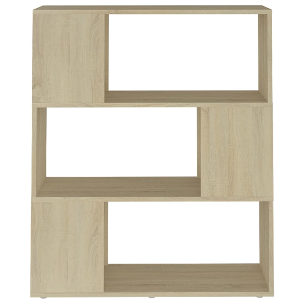 Bücherregal Raumteiler Sonoma-Eiche 80x24x94 cm Holzwerkstoff
