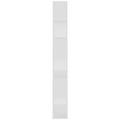 Bücherregal Raumteiler Weiß 80x24x186 cm Holzwerkstoff