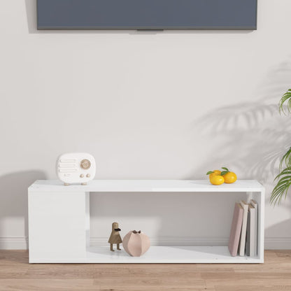TV-Schrank Hochglanz-Weiß 100x24x32 cm Holzwerkstoff