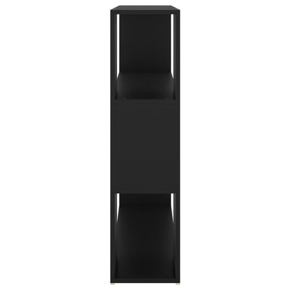 Bücherregal Raumteiler Schwarz 100x24x94 cm