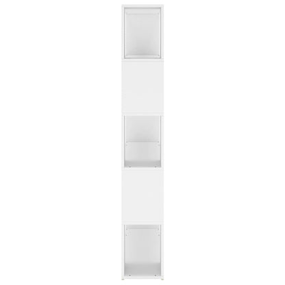 Bücherregal Raumteiler Weiß 100x24x155 cm Holzwerkstoff
