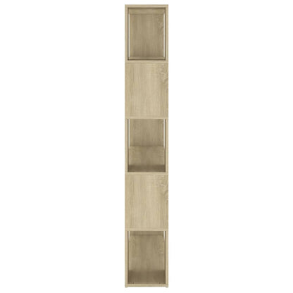 Bücherregal Raumteiler Sonoma-Eiche 100x24x155 cm Holzwerkstoff