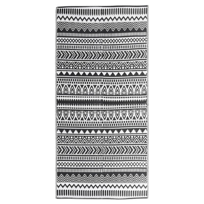 Outdoor-Teppich ARAKIL Schwarz 80x150 cm PP