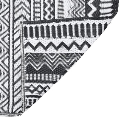 Outdoor-Teppich ARAKIL Schwarz 80x150 cm PP