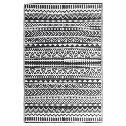 Outdoor-Teppich ARAKIL Schwarz 160x230 cm PP