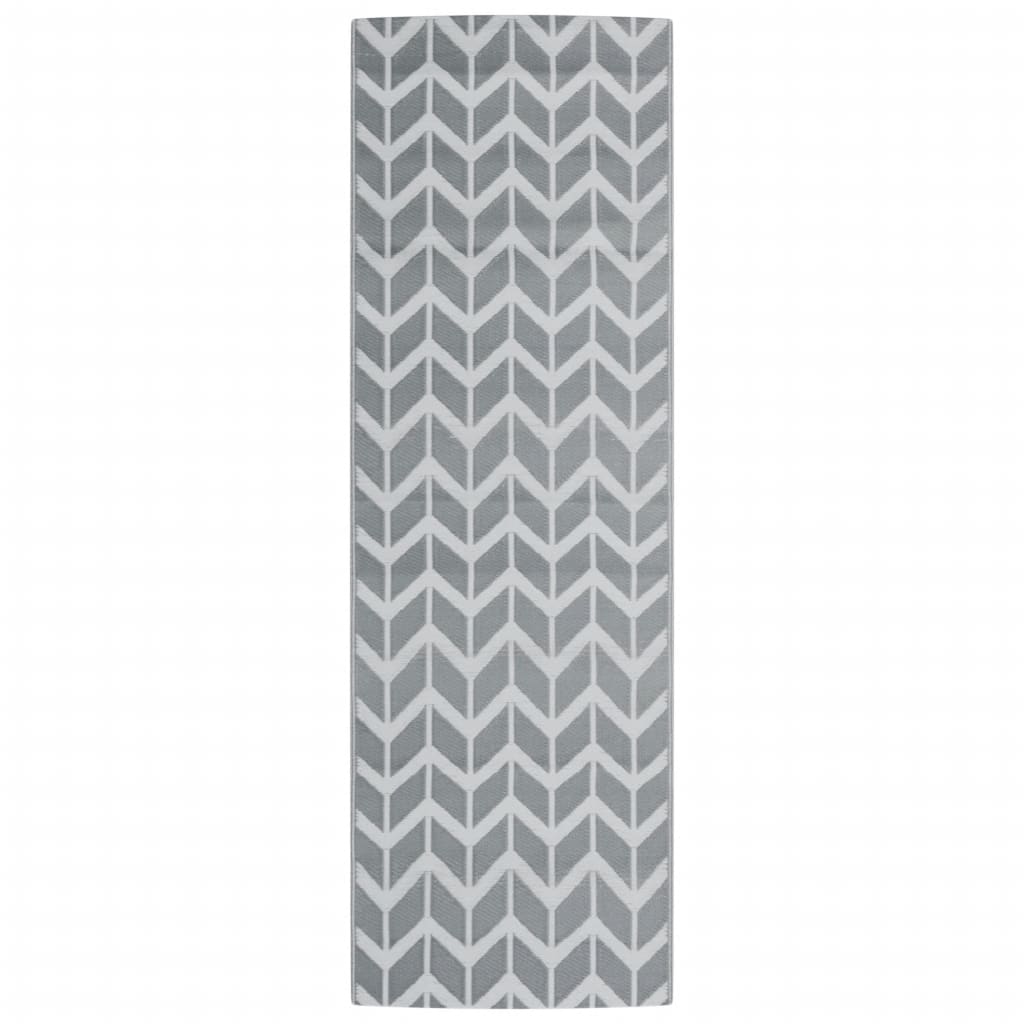 Outdoor-Teppich ARAKIL Grau 80x250 cm PP