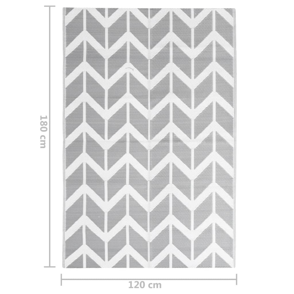 Outdoor-Teppich ARAKIL Grau 120x180 cm PP