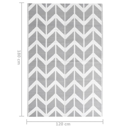 Outdoor-Teppich ARAKIL Grau 120x180 cm PP