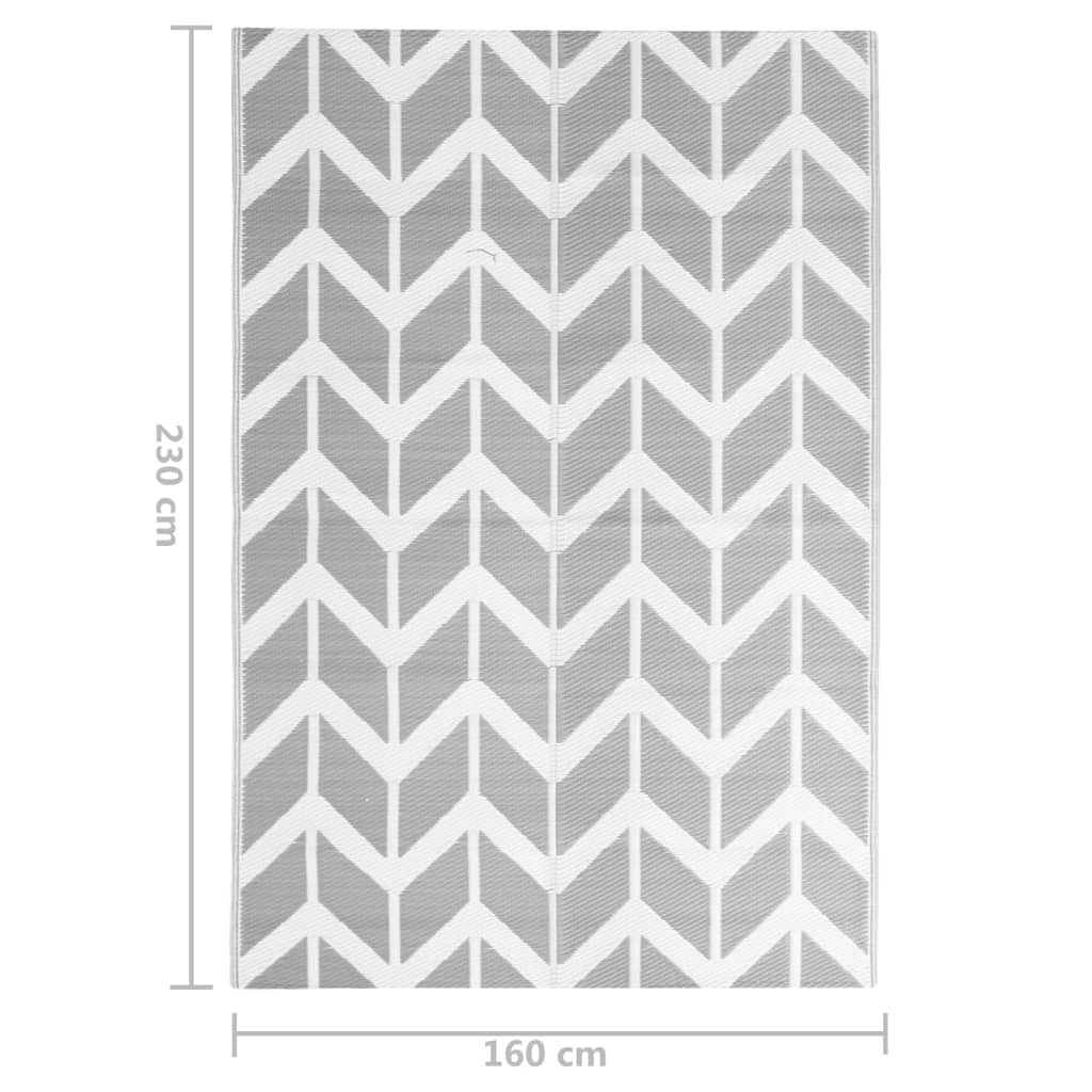 Outdoor-Teppich ARAKIL Grau 160x230 cm PP