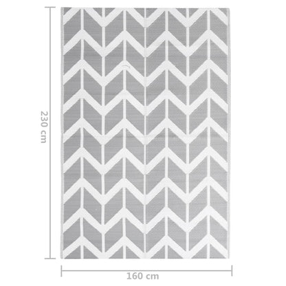 Outdoor-Teppich ARAKIL Grau 160x230 cm PP