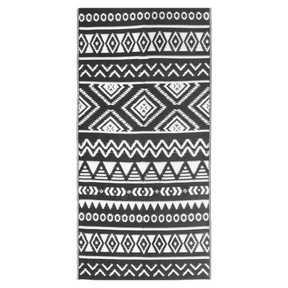Outdoor-Teppich ARAKIL Schwarz 80x150 cm PP